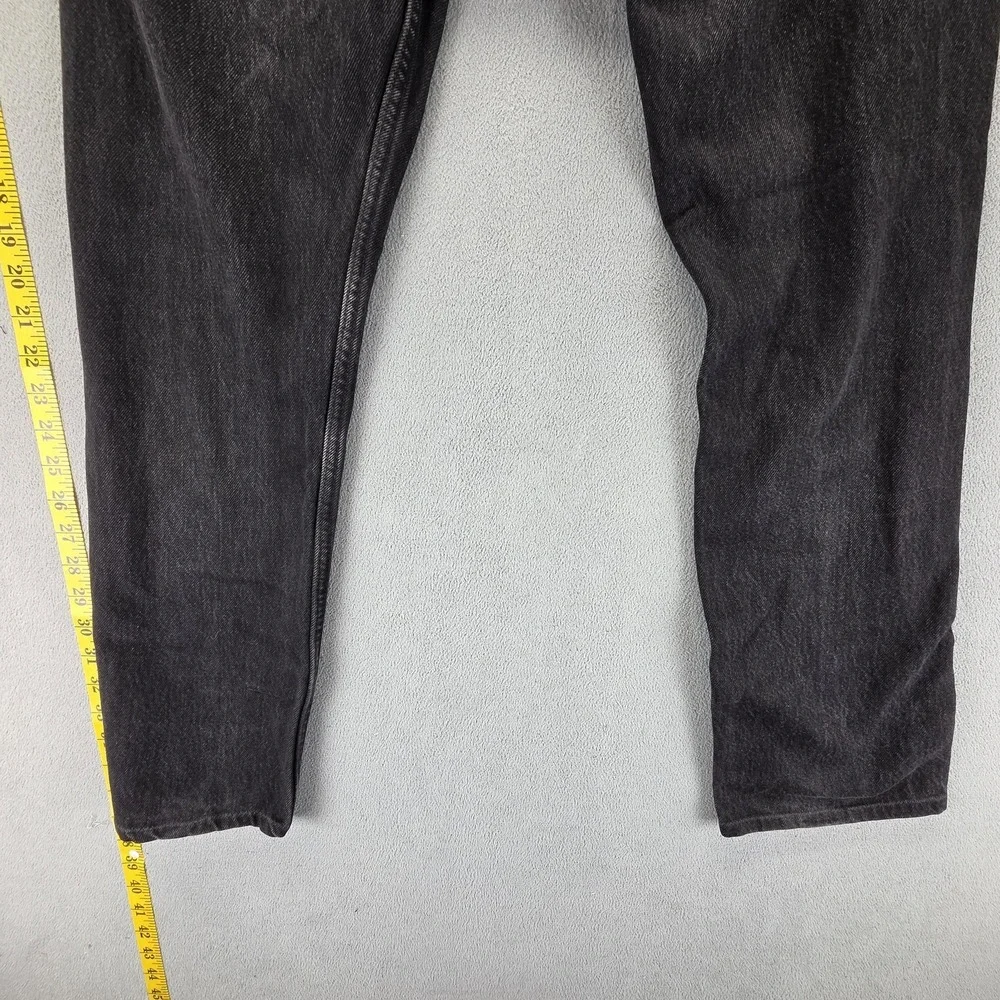 VTG Levis 501 Jeans‎ Mens Black Charcoal Wash Made In USA Altered Hem Fits 28x28